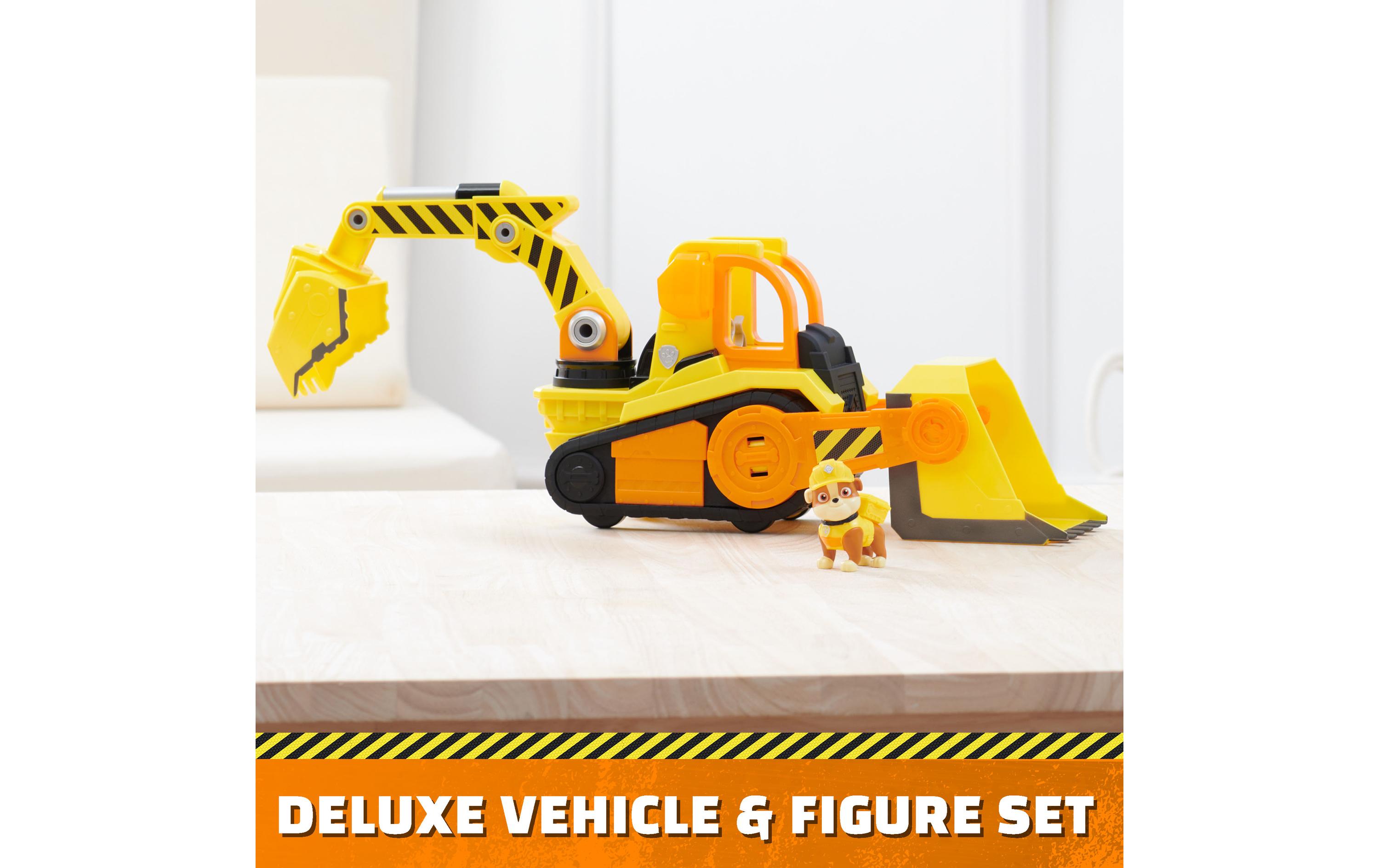 Rubble und Crew Deluxe BulldozerRubble mit seinem Deluxe Planierraupen-Fahrzeug