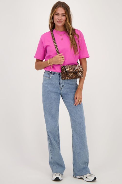 Roze T-shirt C'est la vie
