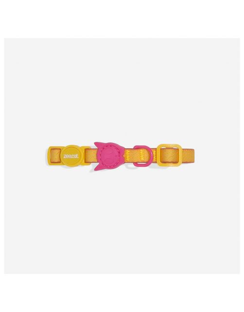 Zee.Dog Neopro Lyra Halsband Kat - Kattenhalsband - 20-30x1.0 cm Roze One Size