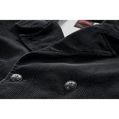 Herren-Kabanjacke Cord, Schwarz