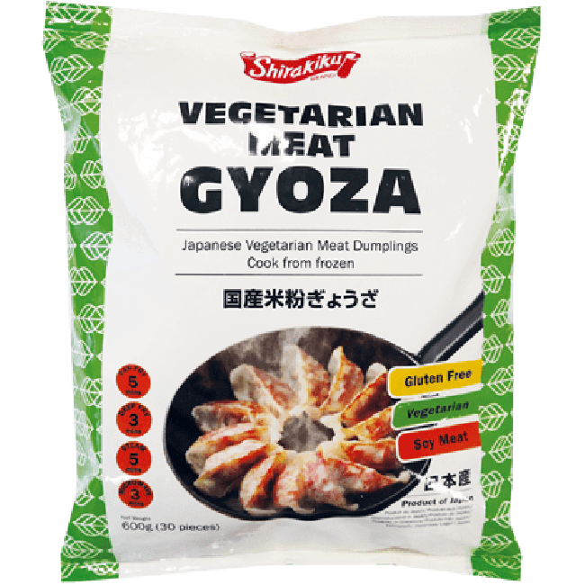 Shirakiku Bevroren Glutenvrije Gyoza Dumpling met Vleesvervanger 600g