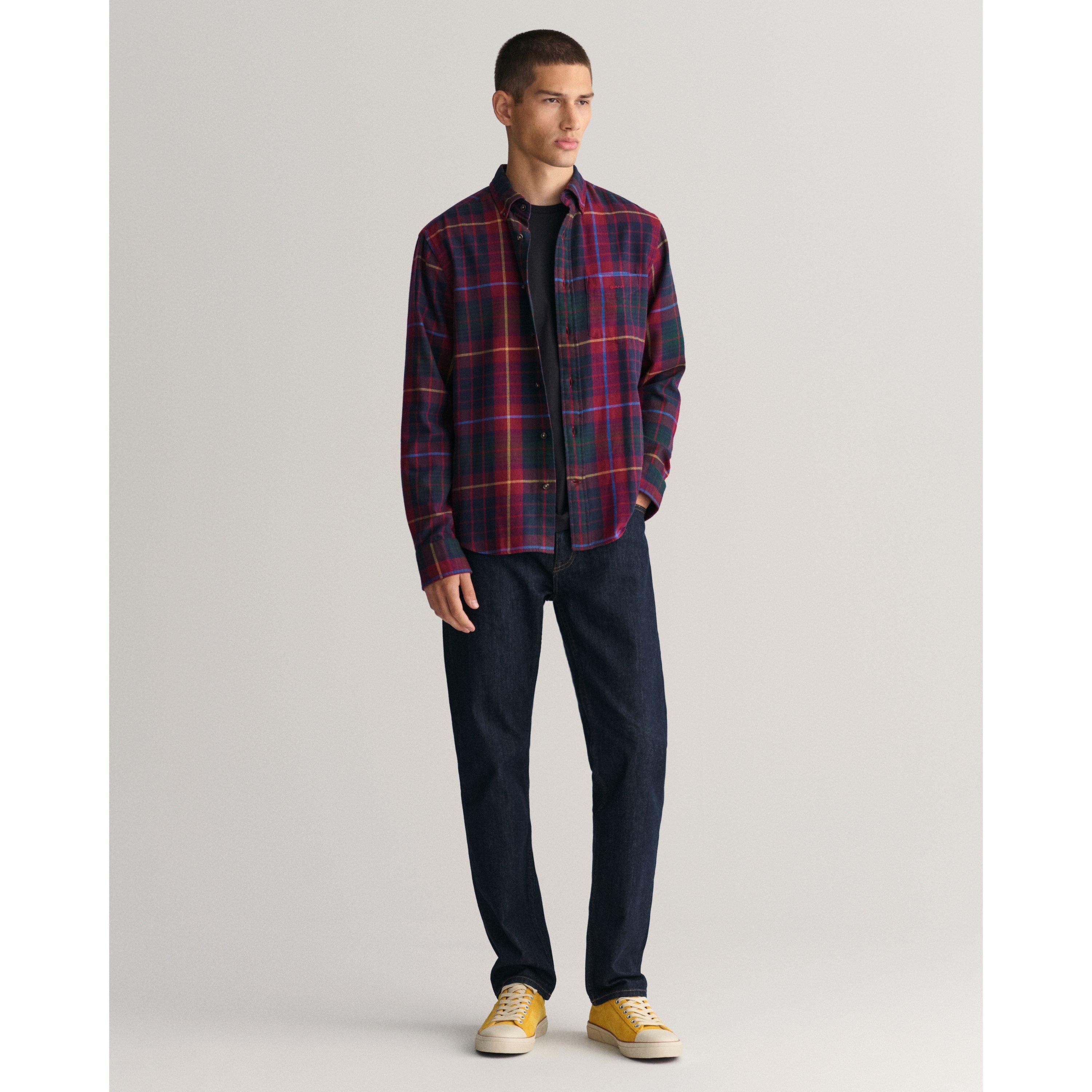 Gant Regular Fit Plaid Flannel Checked Shirt