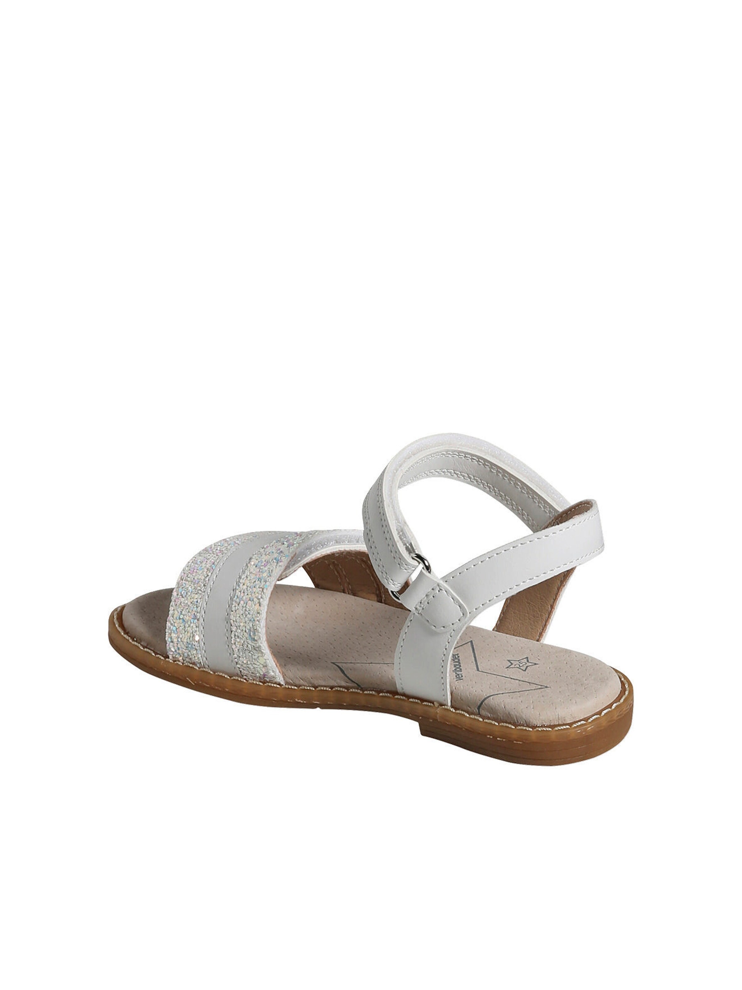 Vertbaudet Kinder Klett-Sandalen mit Anziehtrick weiß