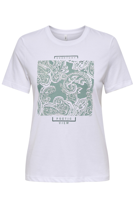 Only witte dames t-shirt