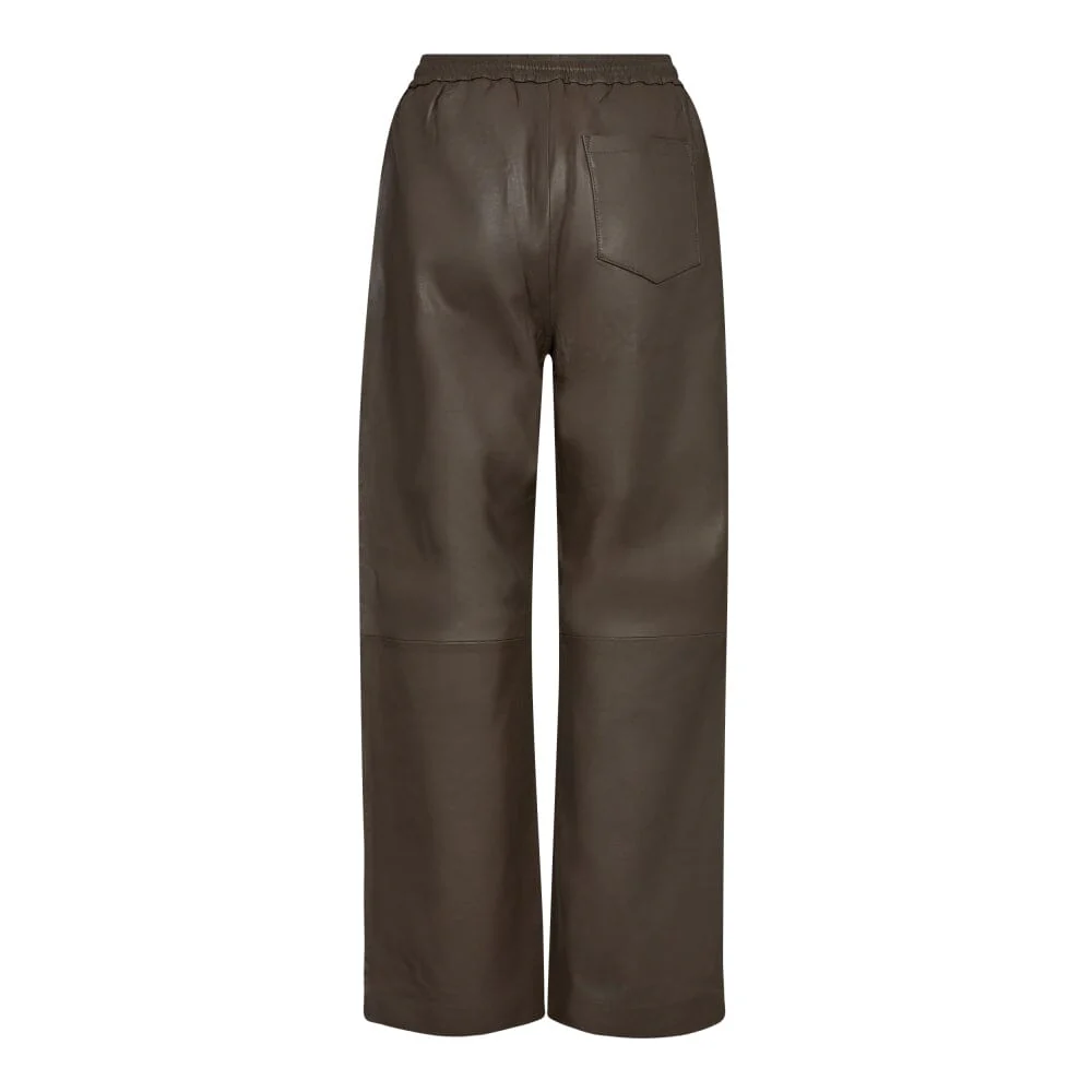 Co´Couture Phoebecc Pullon Leatherpant 31243 317 elephant