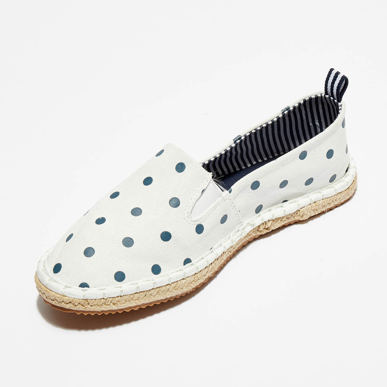 Marina Yachting Espadrilles Cicladi à pois blanc/bleu marine