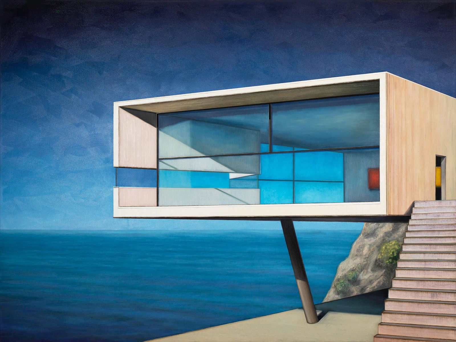Mondrian‘s Seahouse I by Tobias Stutz - Limited Edition. Edition of: 150. Signed.
