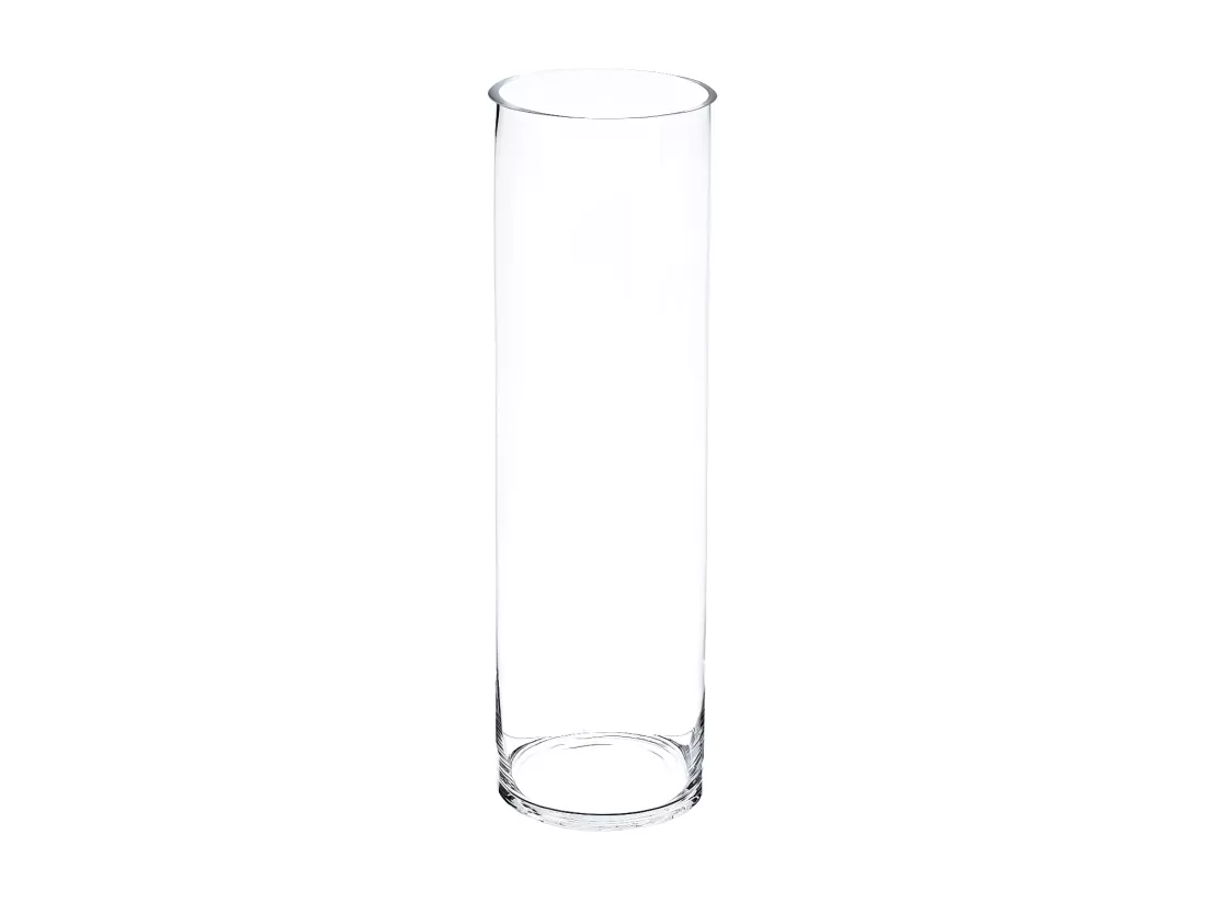 Vase Cylindrique 50cm Transparent