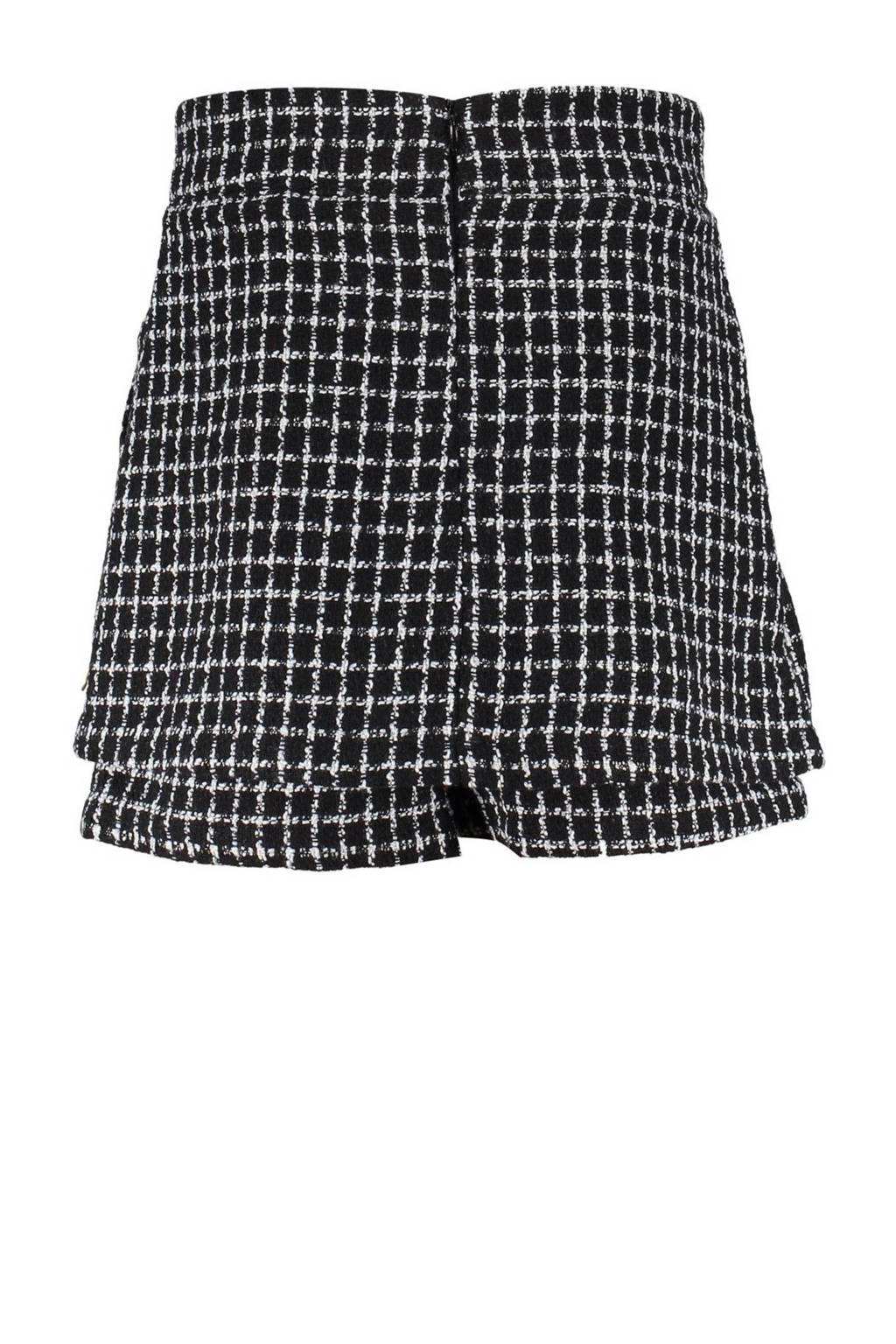 Frankie&Liberty geruite skort Krista zwart
