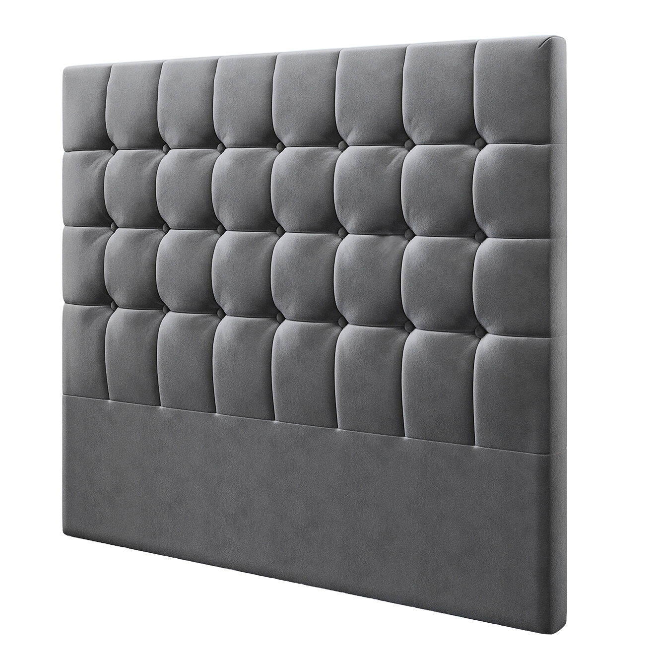 Kooko Home Tête de Lit en Velours Sol gris foncé - 200x120 cm