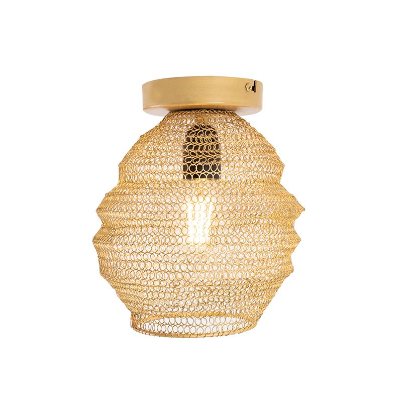 Oosterse plafondlamp goud - Nidum Bene