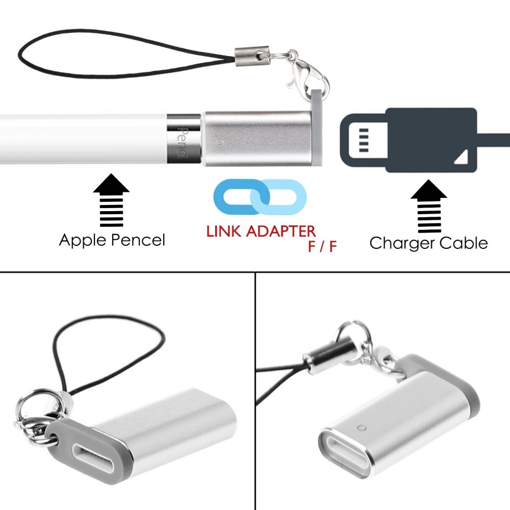 Lightning Lade Adapter für iPad Pro Apple Pencil (1. Generation) mit Schlüsselanhänger