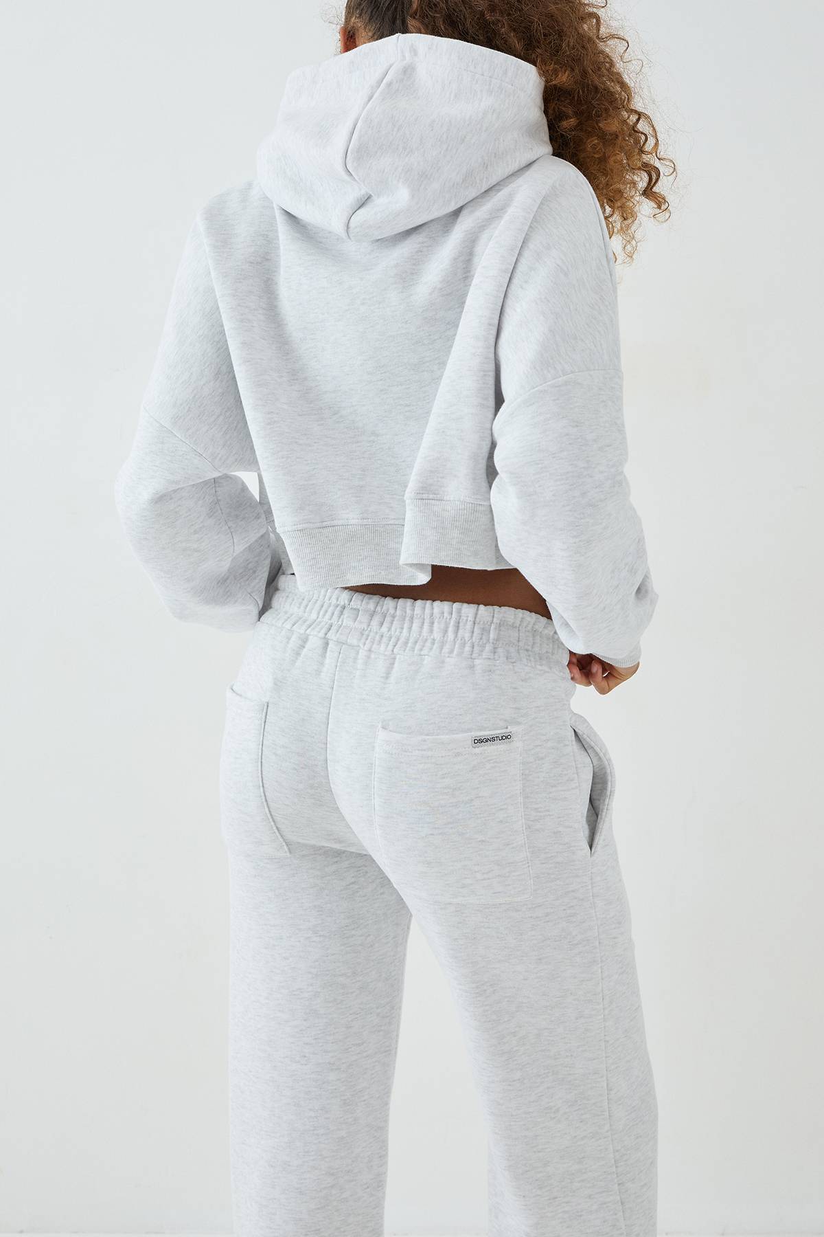 Jogging Droit Taille Haute Dsgn Studio Coupe Longue