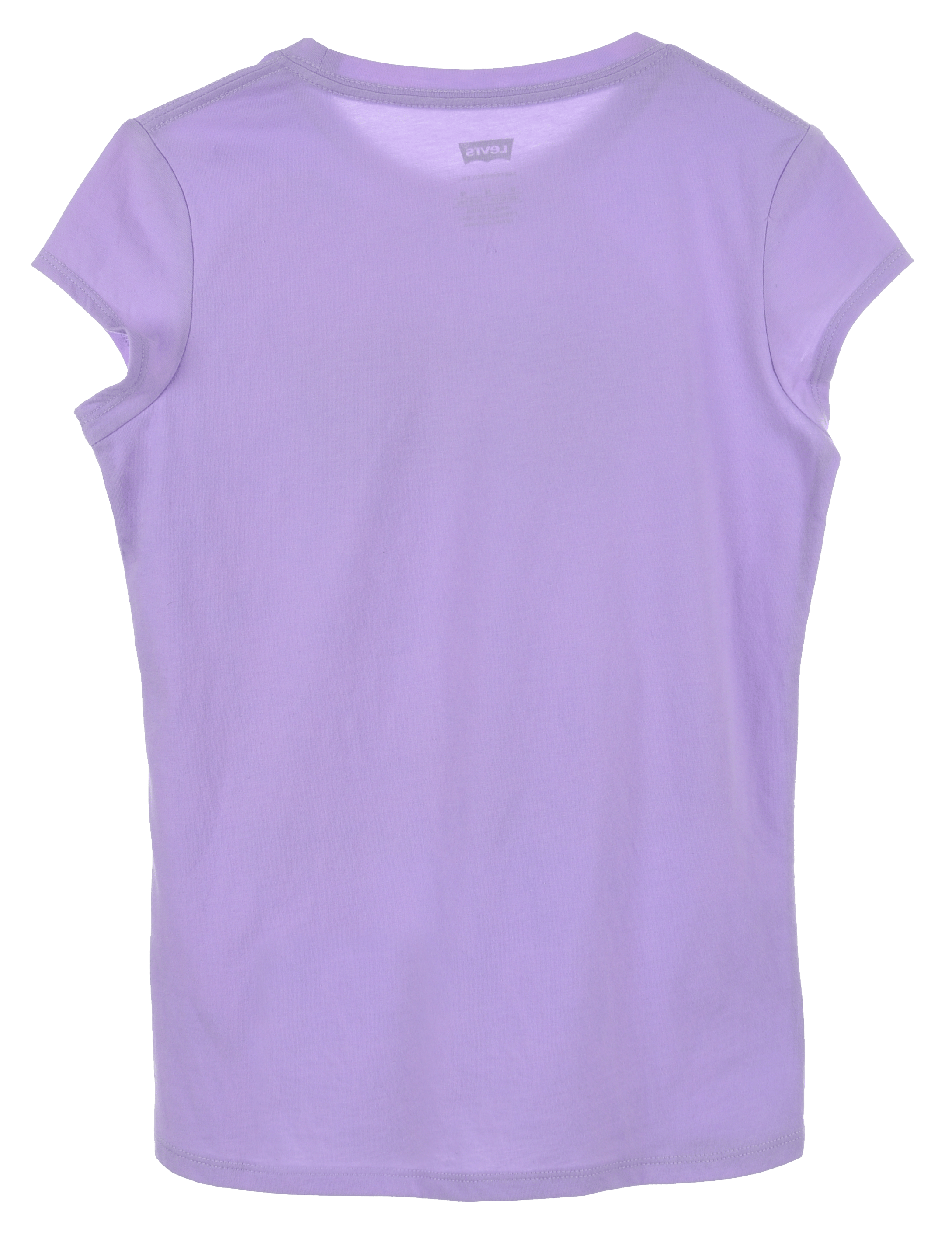 Tee-shirt droit col rond en coton mélangé sérigraphié | Noir