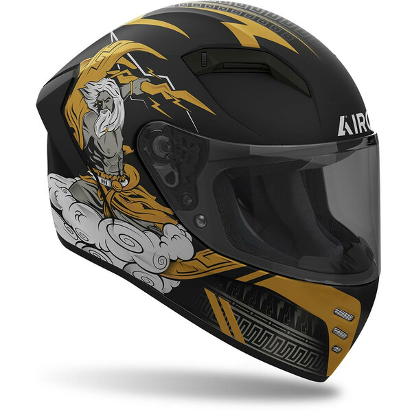 Airoh - Casque Connor Zeus Noir Mat / Or / Gris