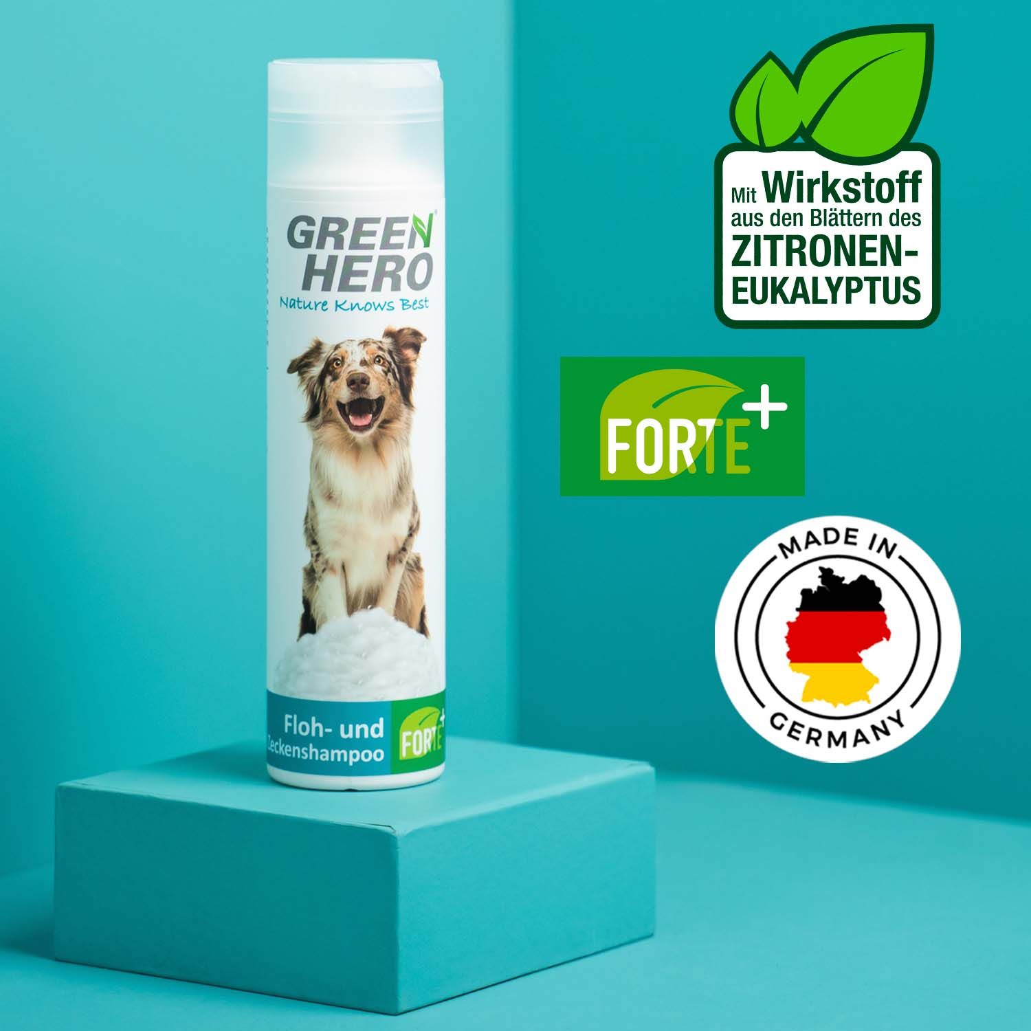 GreenHero Floh- und Zeckenshampoo FORTE