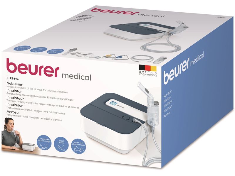 Beurer Inhalator IH 28 Pro Inhalator mit Kompressor-Drucklufttechnologie