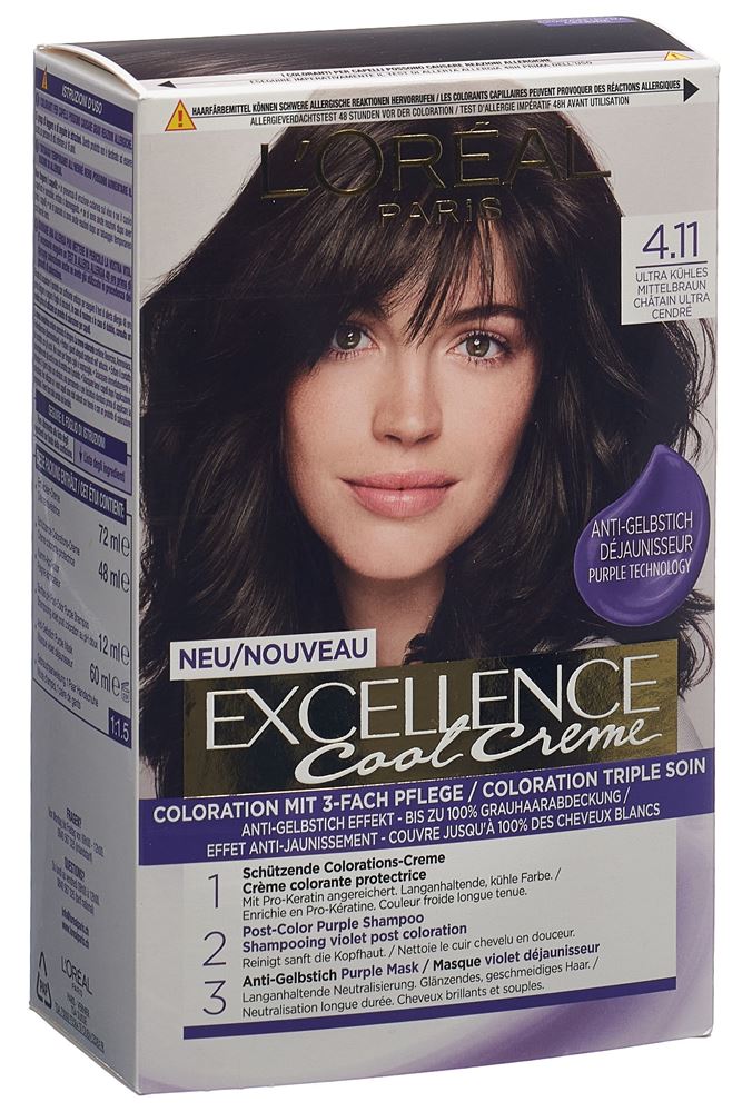EXCELLENCE Cool Creme<br>1 Stück, Creme, 4.11 Ultra Kühles Mittelbraun