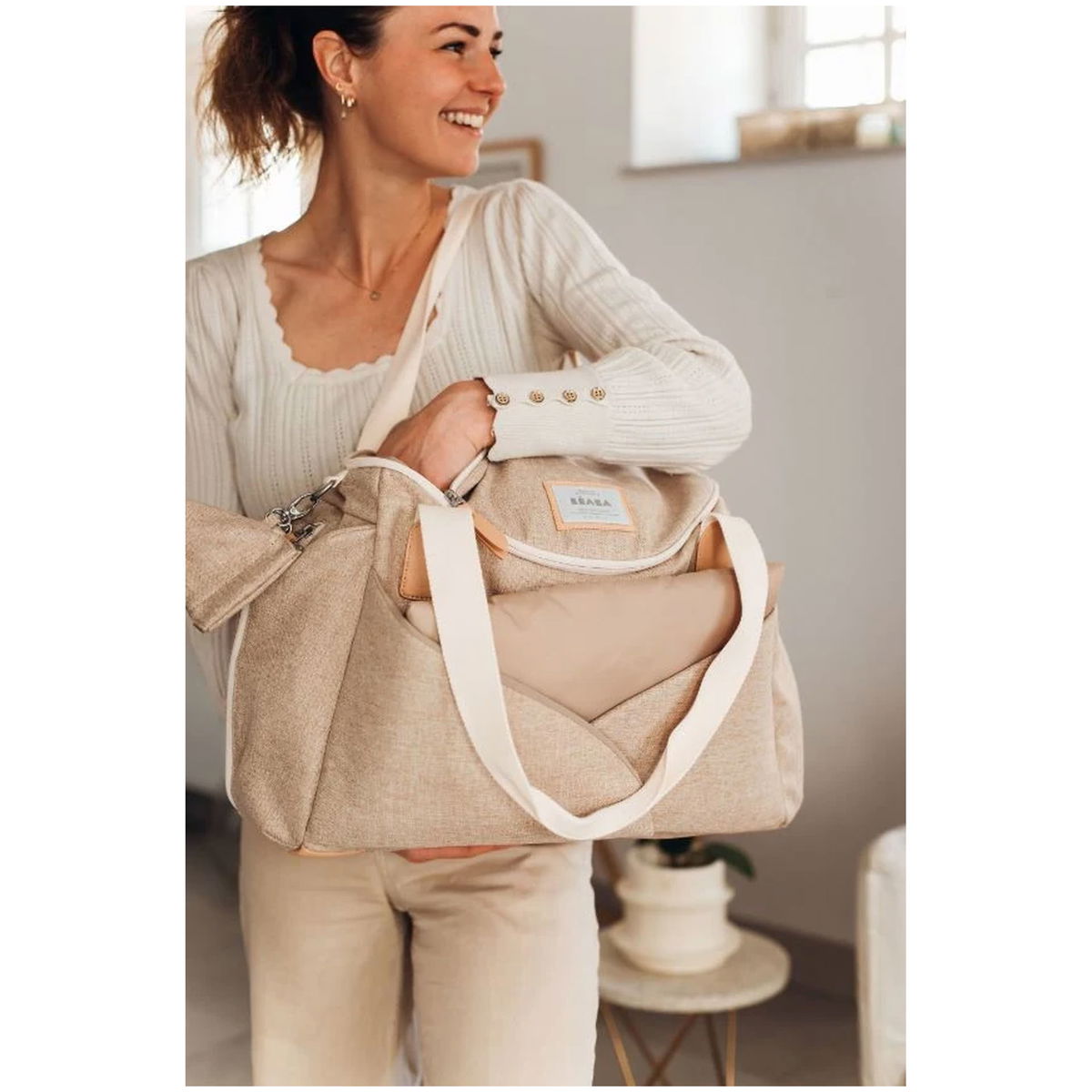 BeabaBeaba   Sydney Wickeltasche beige
