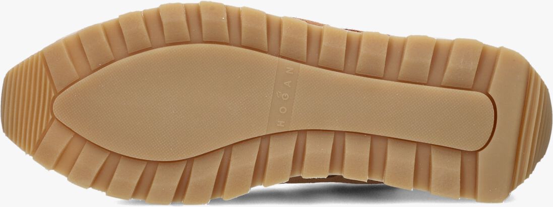 beige hogan lage sneakers h671 allacciato