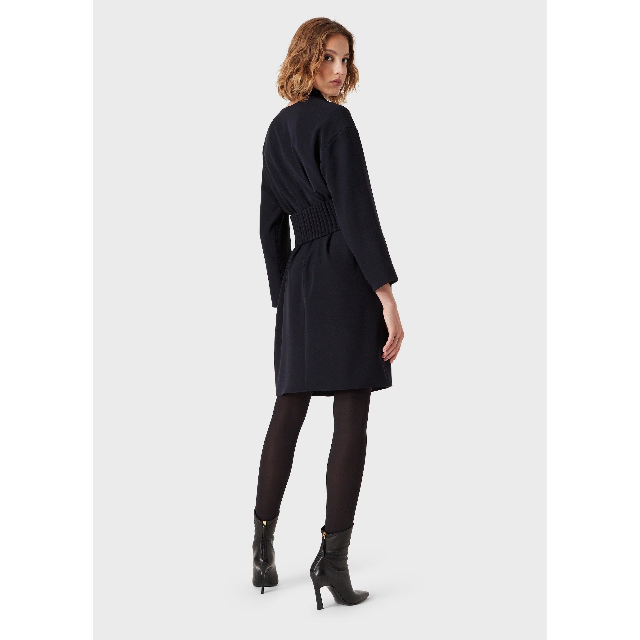 Emporio Armani Buttoned Long Sleeve Dress