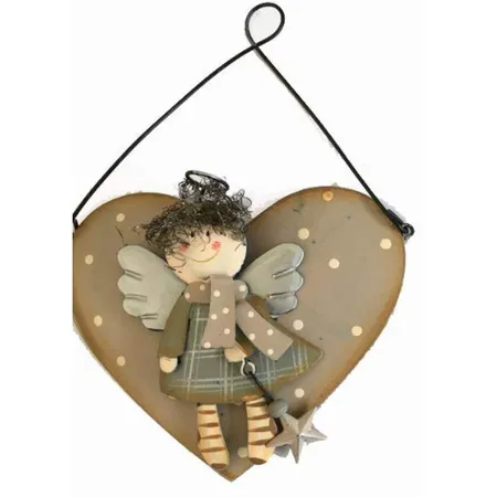 Goldbach Weihnachtsbehang Engel karo, 1 Stück, 2-fach sortiert