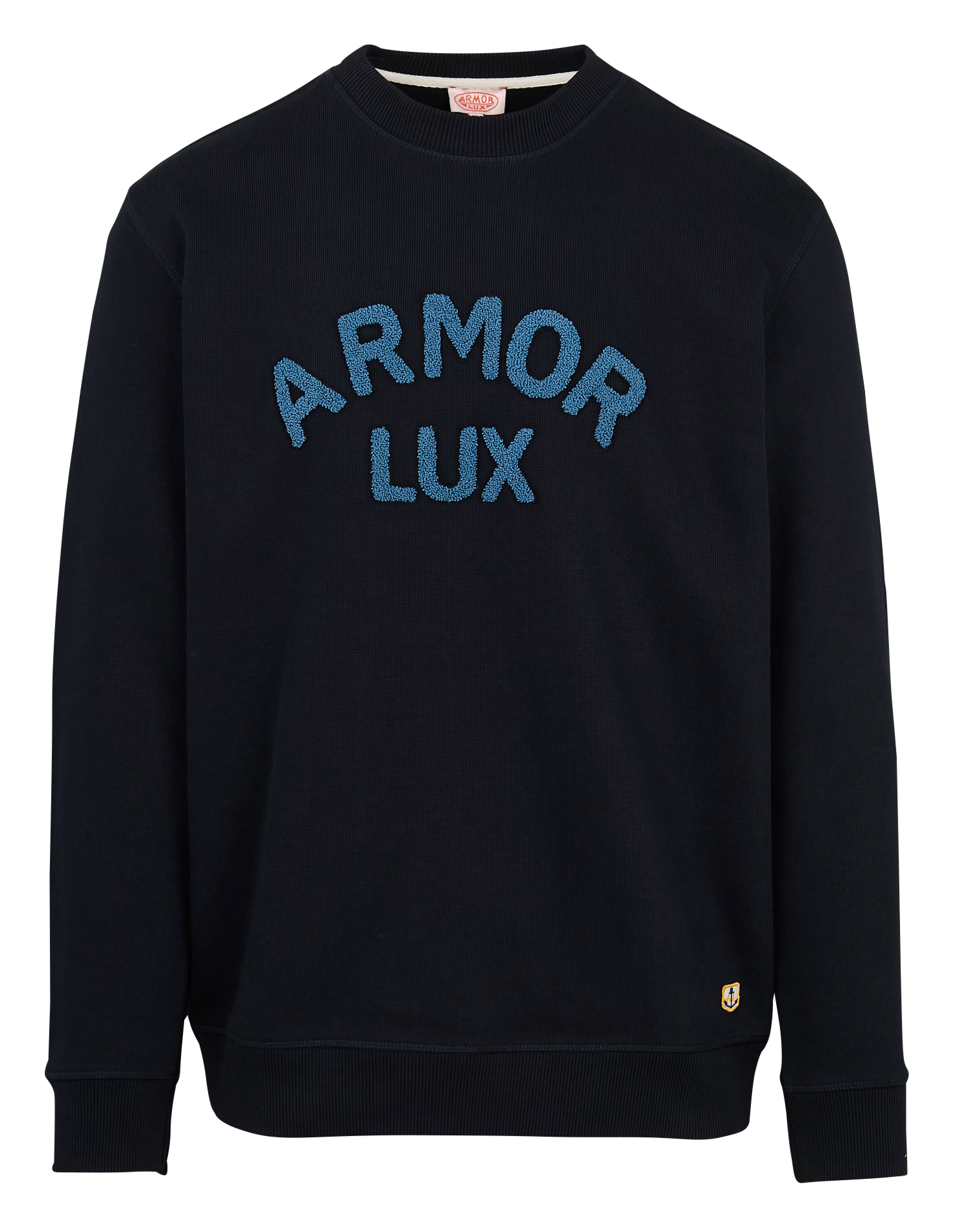 HERITAGE - Sweat ample brodé en coton | Bleu