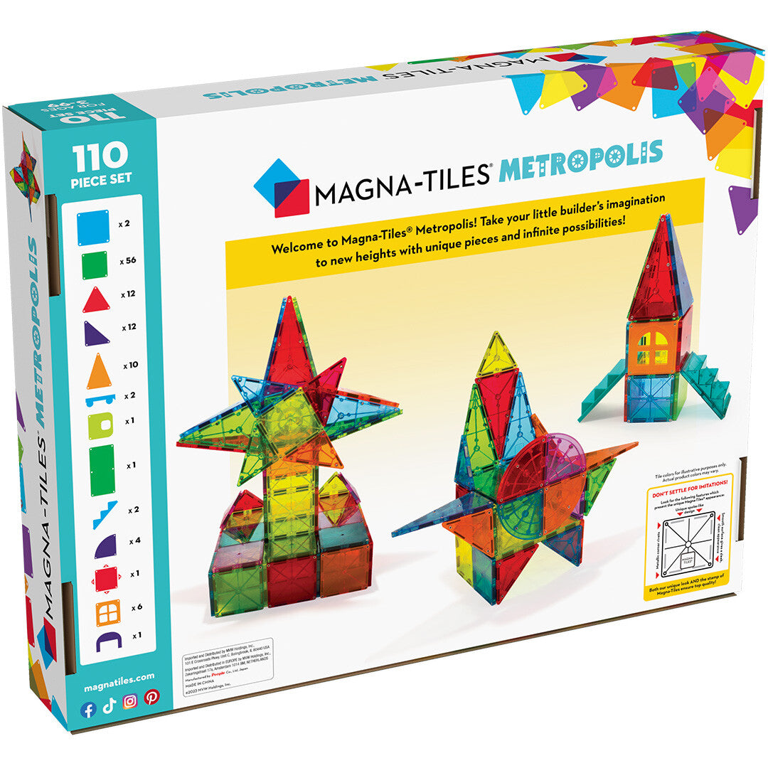 Magna-tiles magnetische tegels metropolis - 110st