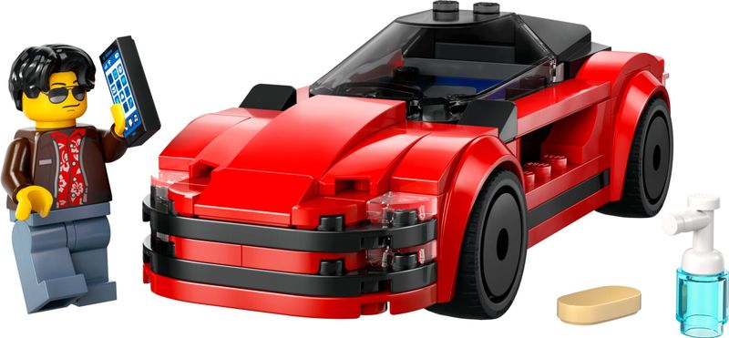 LEGO - City - Sportwagen - Rood - Kunststof
