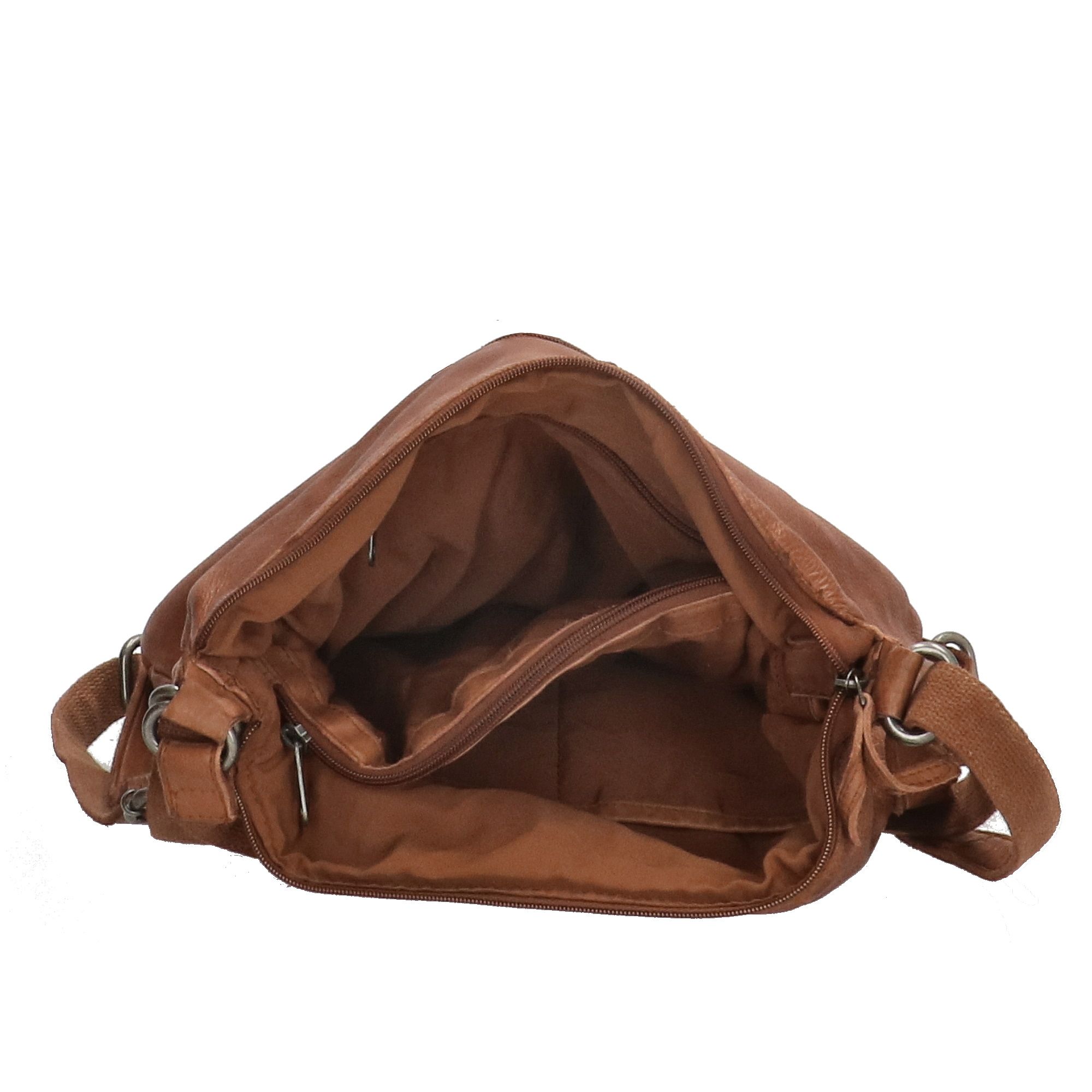 Hide & Stitches Paint Rock Schoudertas /- Rugzak Cognac