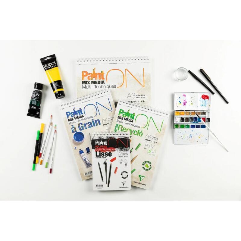 PaintON à Grain bloc spiralé 12F A3+ 250g