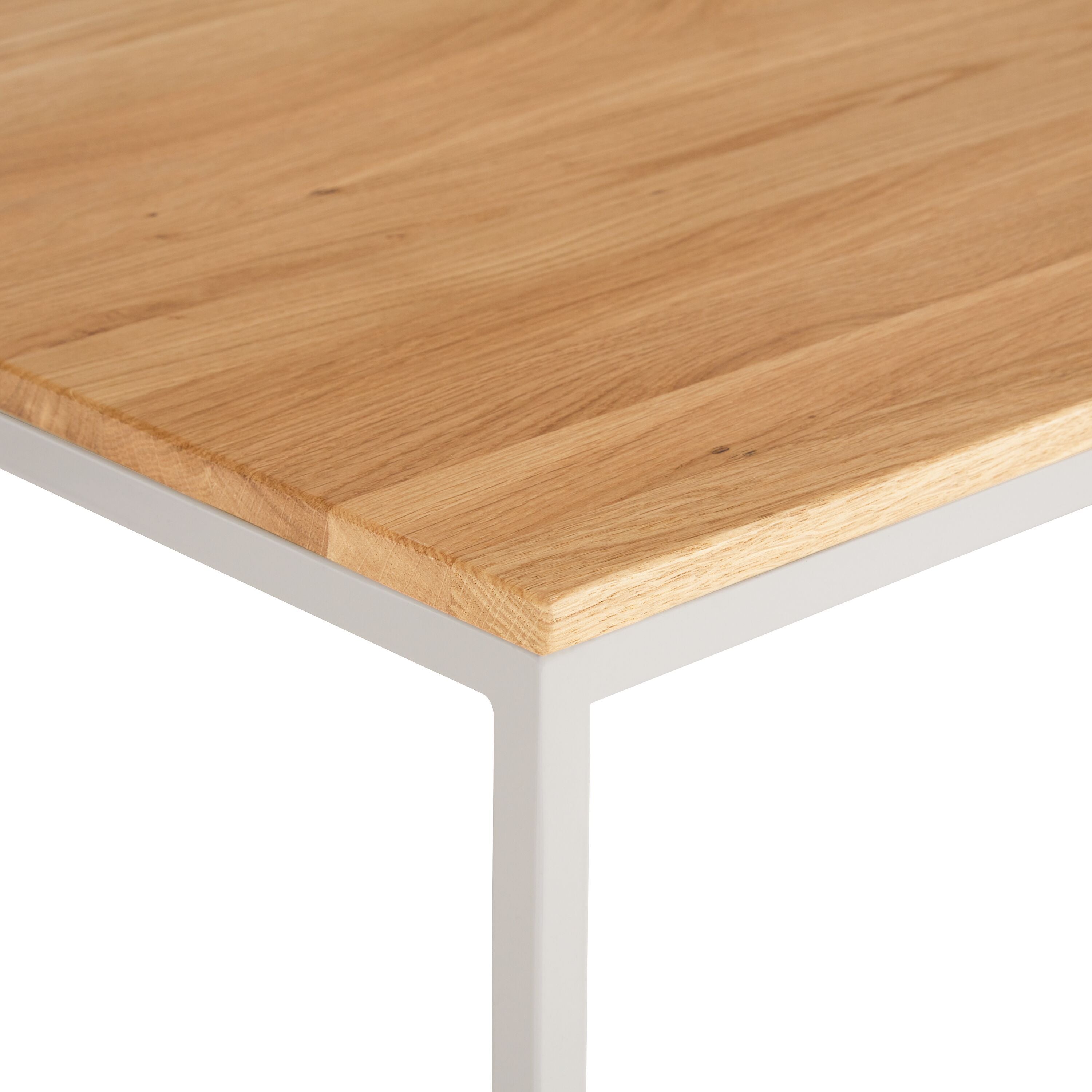 AVEA Salontisch - Eiche massiv / grau / B: 65.0 cm x T: 65.0 cm x H: 36.0 cm