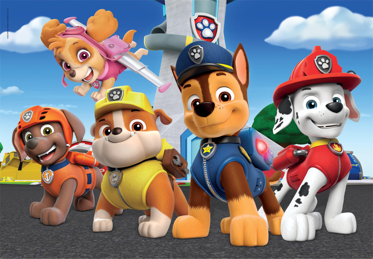 Paw Patrol Puslespil - Super Color - Clementoni - 2X60 + 2X20 Brikker