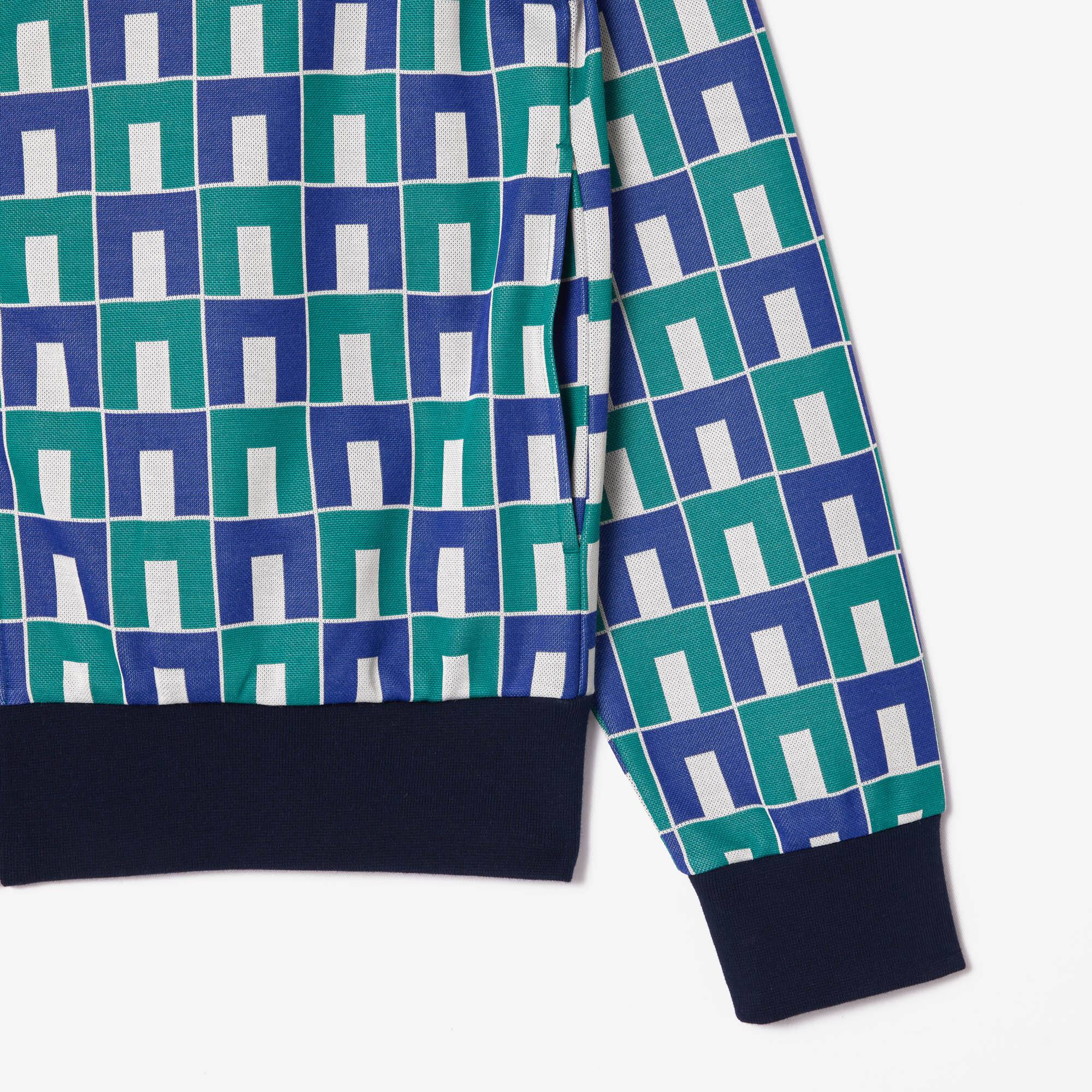 Sweatshirt mit Robert George Jacquard-Motiv Sweatshirts - Weiss - Lacoste - Unisex