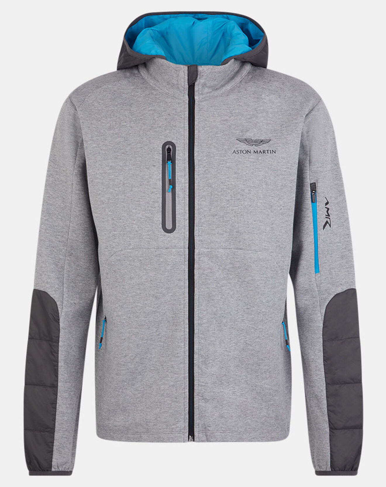 Hackett London Blouson Sweat Hybride Aston Martin Racing  gris