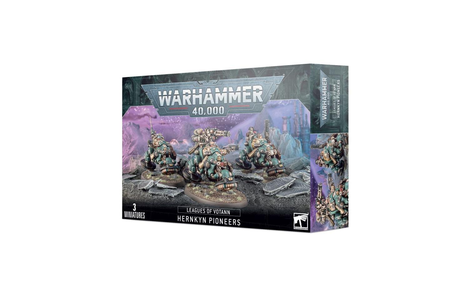 Figurenset Warhammer 40.000 Hernkyn-PioniereWarhammer 40.000 Miniatur Leagues of Votann: Hernkyn-Pioniere
