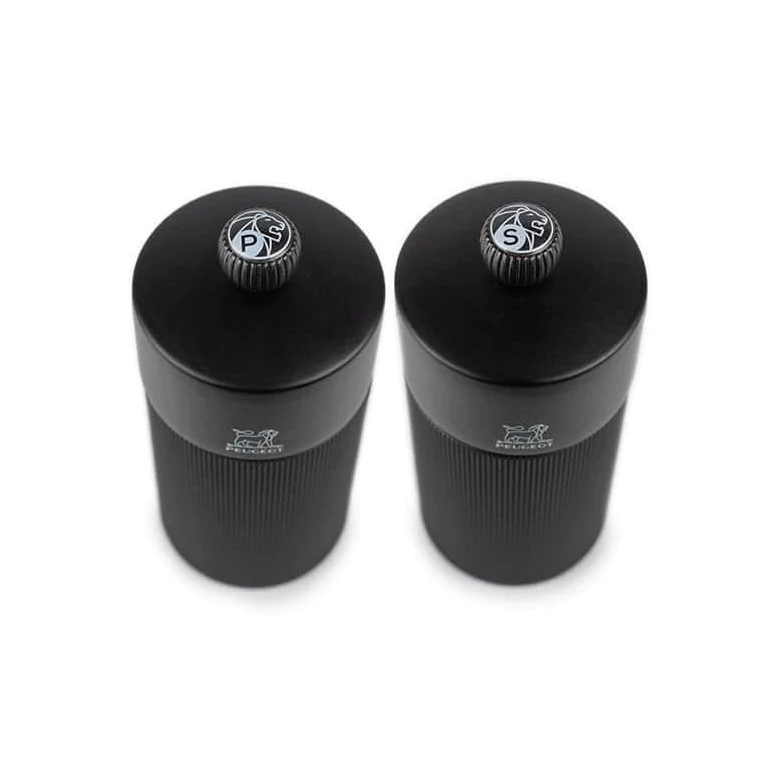 Coffret Duo line 12 cm noir mat et son entonnoir Peugeot