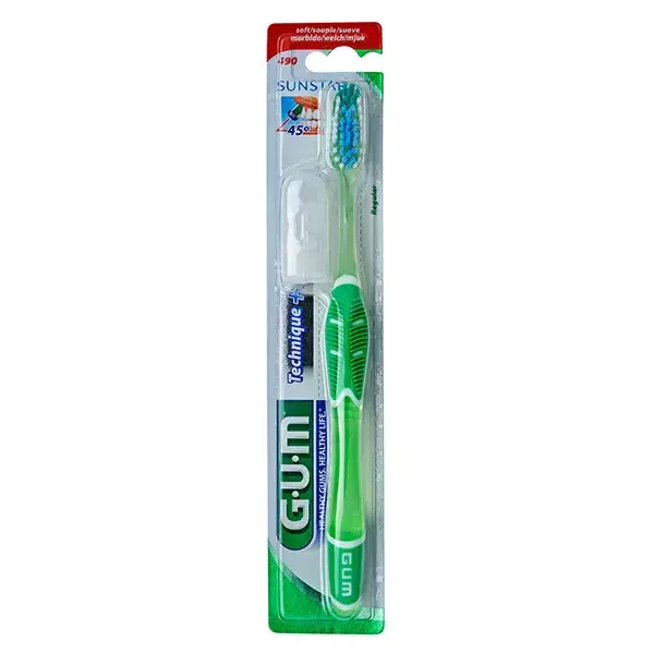 Escova de dentes Gum nº 490 Technique+ Regular Soft