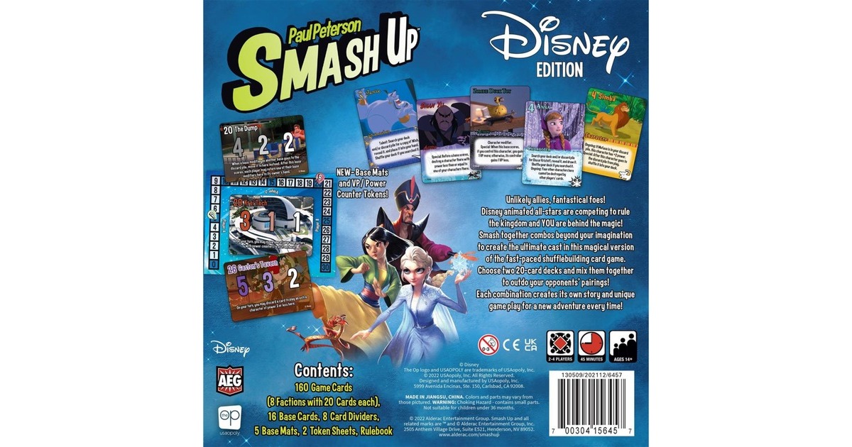 European Player NetworkSmash Up: Disney Edition Kaartspel  (Engels, 2 spelers, 30 - 45 minuten, Vanaf 14 jaar)