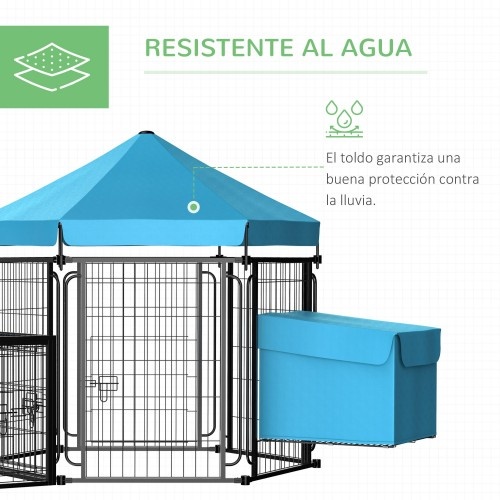 Gaiola de aço inoxidável para galinhas PawHut