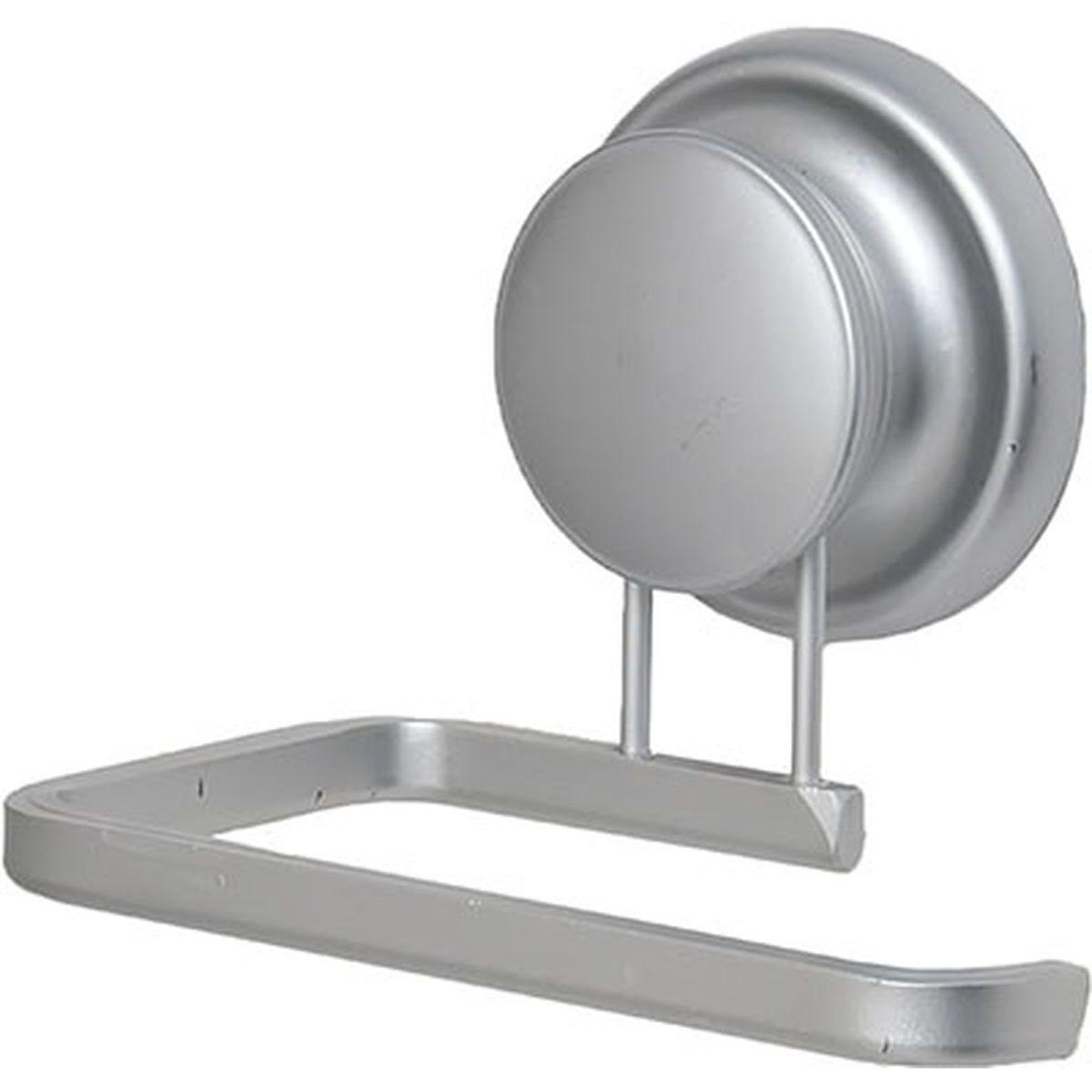 DEROULEUR ALUMINIUM WC AVEC VENTOUSE CHROME
