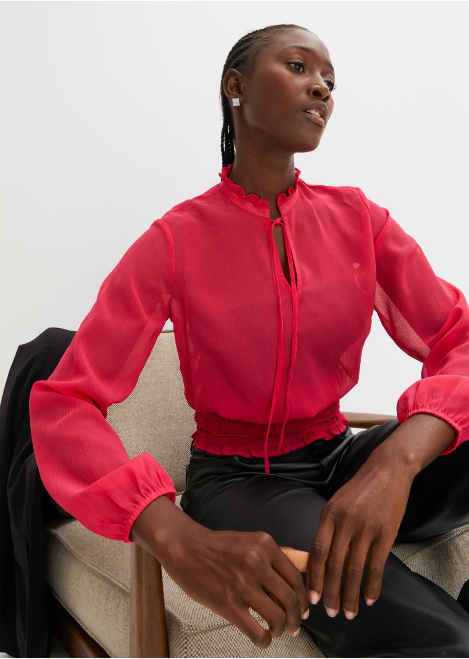 Blouse en chiffon