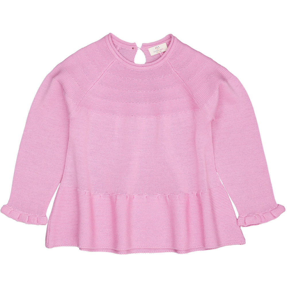 Køb COPENHAGEN COLORS Syringa Merino Strik Bluse Med Flæse