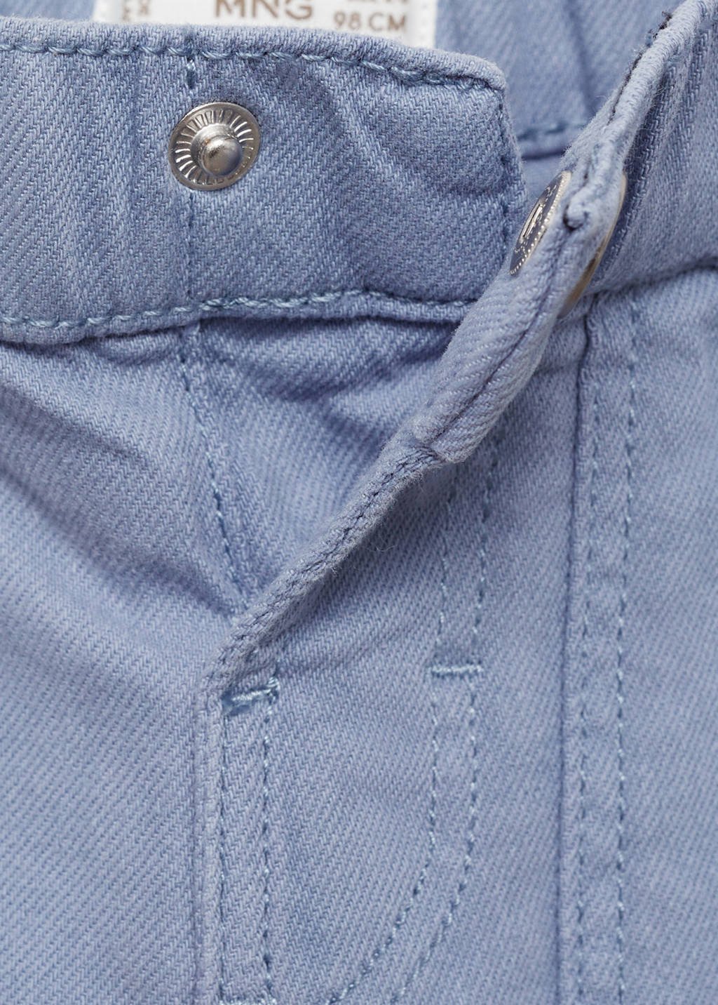 Mango Kids slim casual broek blauw