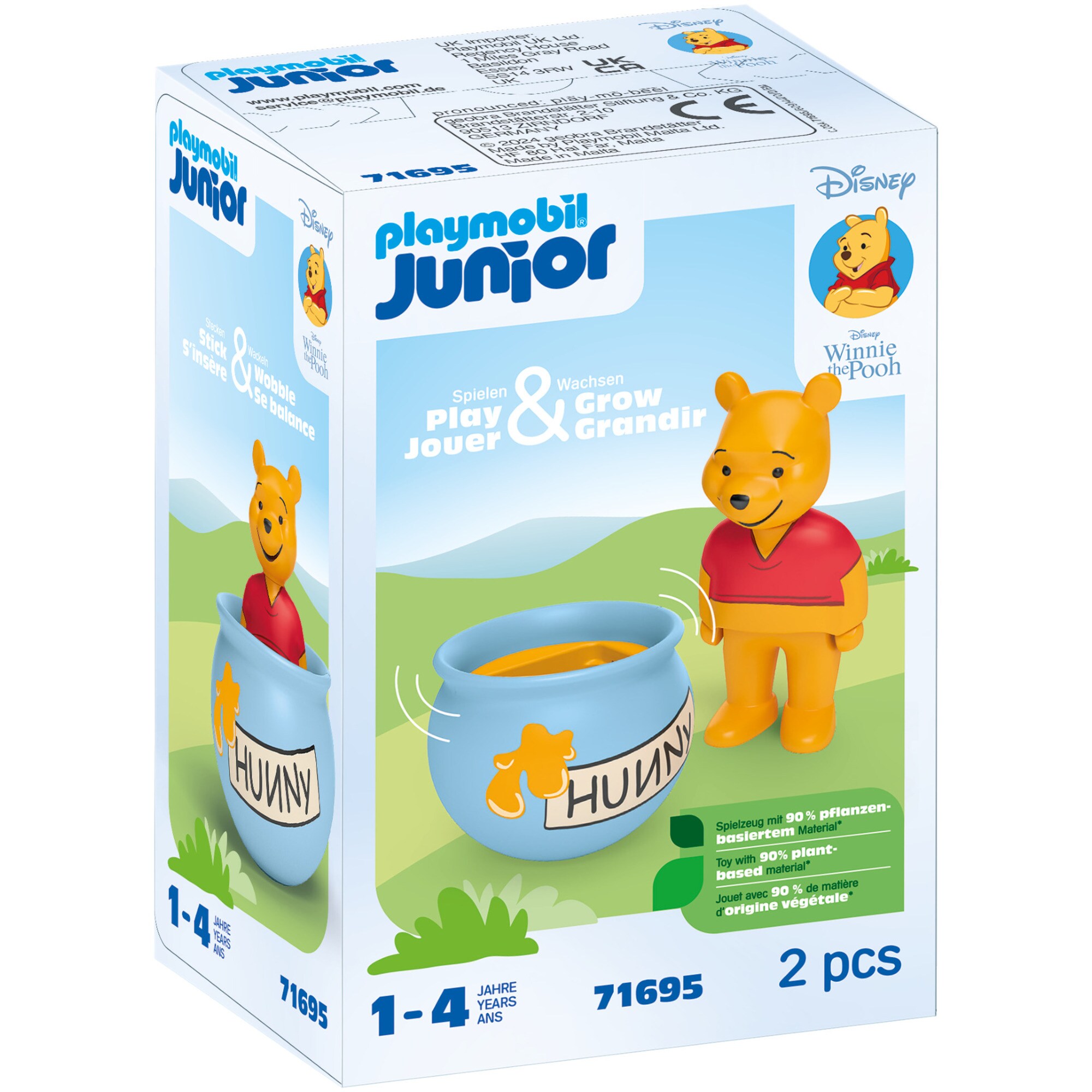 PLAYMOBIL Konstruktionsspielzeug Junior & Disney: Winnies Stehauf-Honigtopf