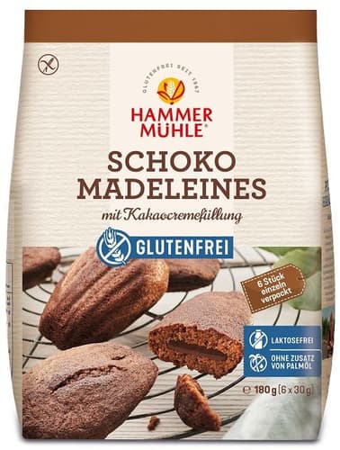 Hammermühle Schoko Madeleines glutenfrei
