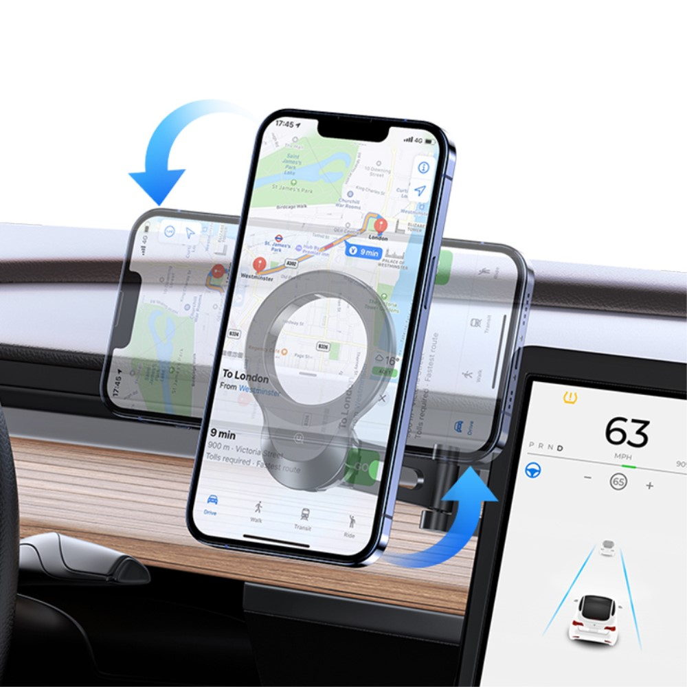 Universal Magnetische Auto Smartphone Halterung für Armaturenbrett 360° Drehbar - Schwarz
