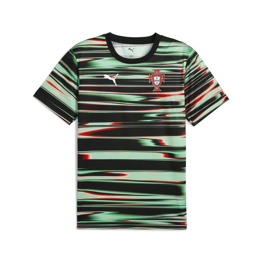 Portugal T-shirt d'Entraînement Avant-Match - Noir/Blanc