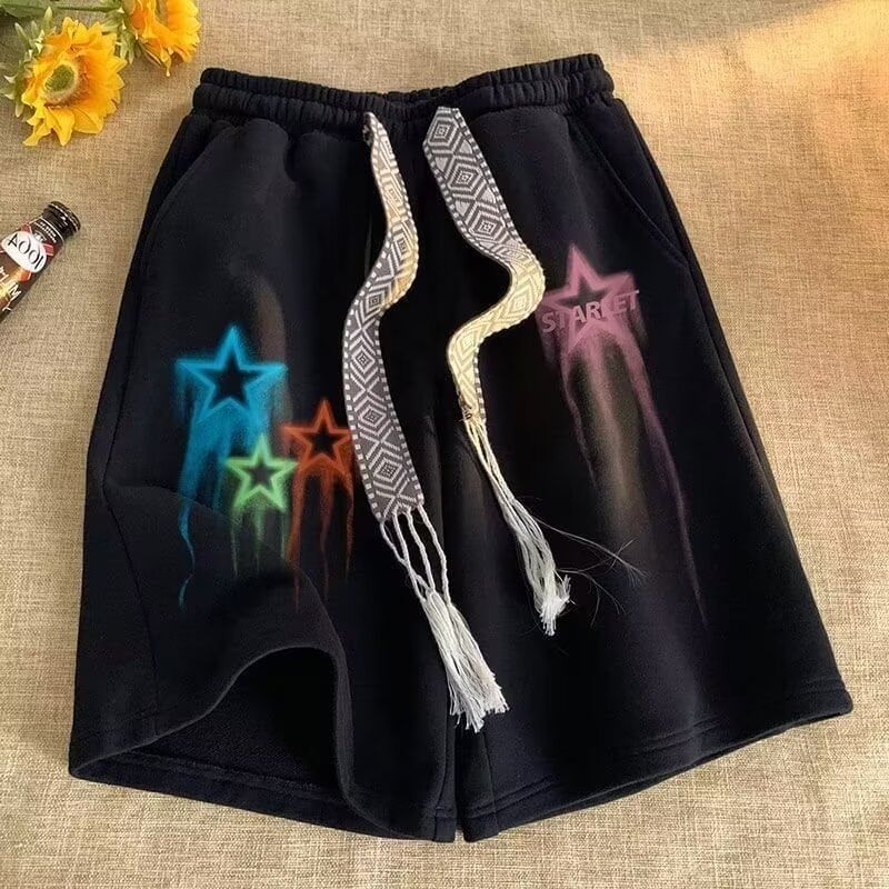 Cowpow - Zweetshorts met trekkoord en sterrenprint