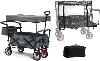 North 13.5 Porter Vogn inkl. Regntrekk & Kjølebag, Ivy Grey